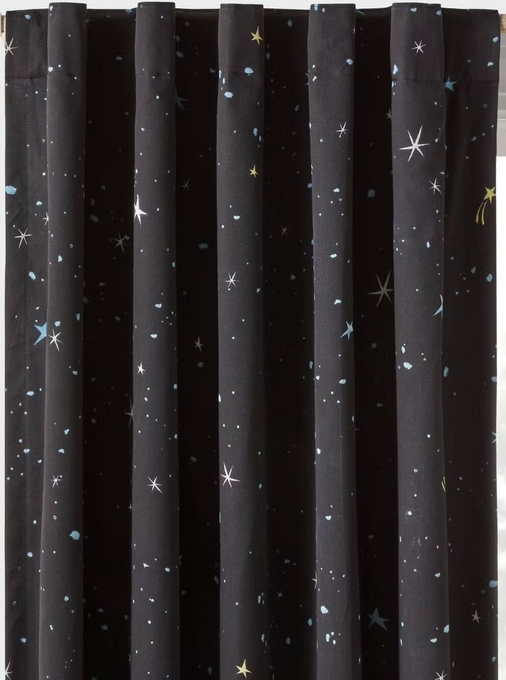 Pillowfort 42"W x 84"L Space Kid's Blackout Curtain Panel #